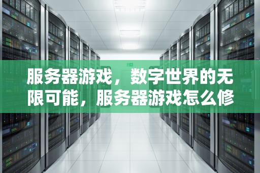 服务器游戏，数字世界的无限可能，服务器游戏怎么修改