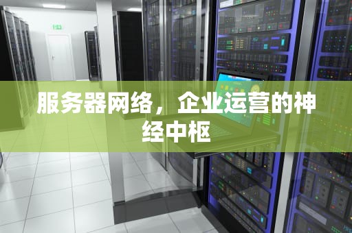 服务器网络，企业运营的神经中枢