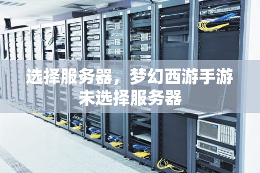 选择服务器，梦幻西游手游未选择服务器