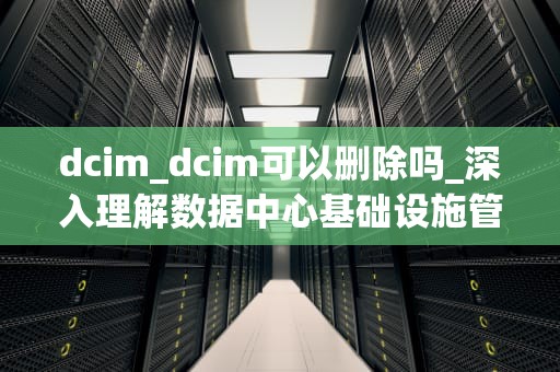 dcim_dcim可以删除吗_深入理解数据中心基础设施管理（DCIM）