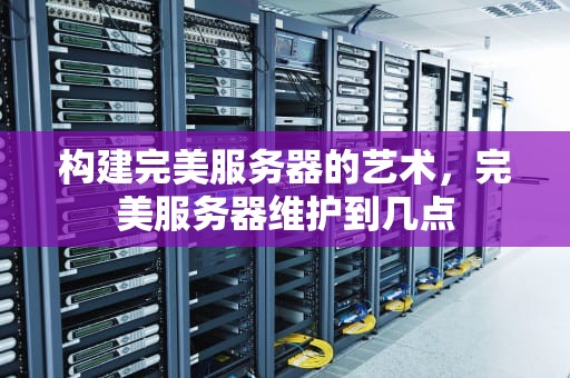构建完美服务器的艺术，完美服务器维护到几点