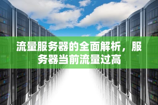 流量服务器的全面解析，服务器当前流量过高