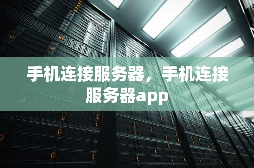 手机连接服务器，手机连接服务器app