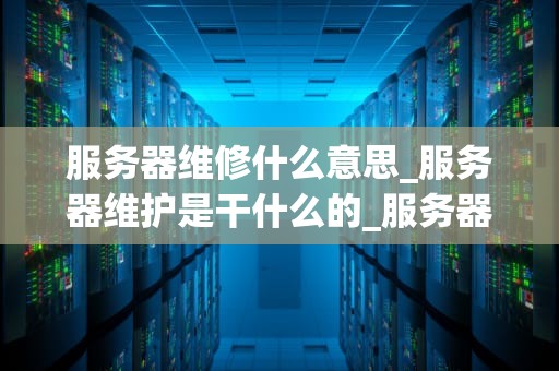 服务器维修什么意思_服务器维护是干什么的_服务器维修的重要性及其实施步骤