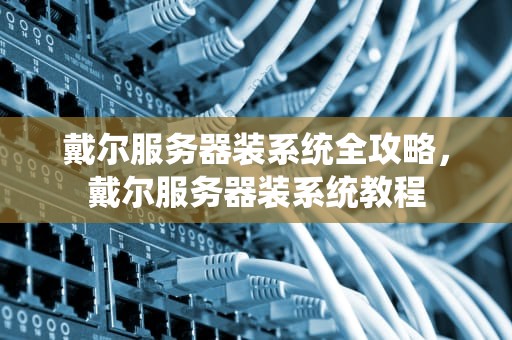 戴尔服务器装系统全攻略，戴尔服务器装系统教程
