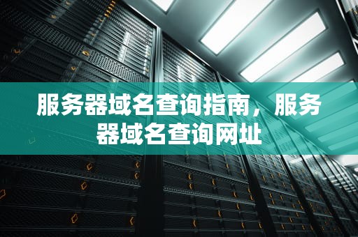 服务器域名查询指南，服务器域名查询网址