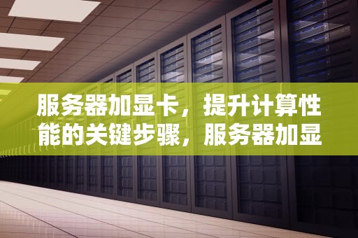 服务器加显卡，提升计算性能的关键步骤，服务器加显卡怎么装