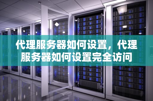 代理服务器如何设置，代理服务器如何设置完全访问
