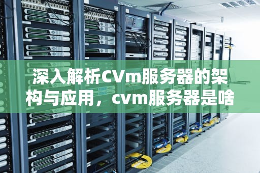 深入解析CVm服务器的架构与应用，cvm服务器是啥