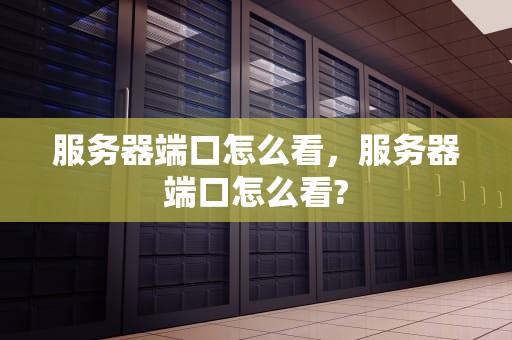 服务器端口怎么看，服务器端口怎么看?