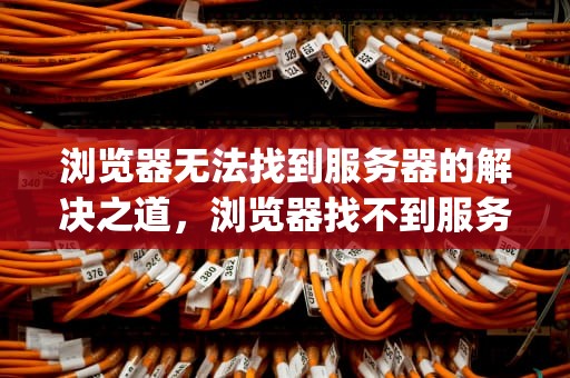 浏览器无法找到服务器的解决之道，浏览器找不到服务器的ip地址