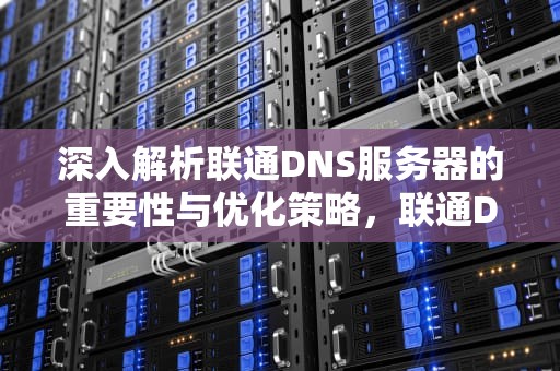 深入解析联通DNS服务器的重要性与优化策略，联通DNS服务器地址
