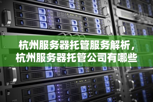 杭州服务器托管服务解析，杭州服务器托管公司有哪些