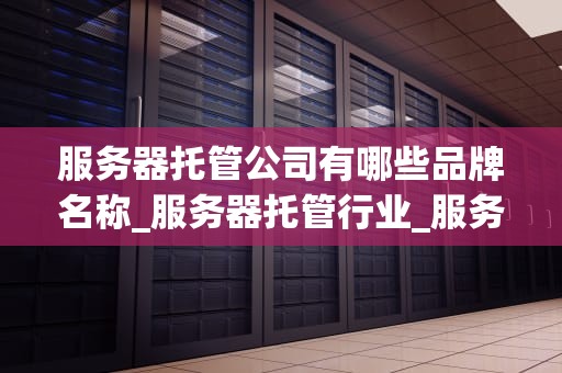 服务器托管公司有哪些品牌名称_服务器托管行业_服务器托管公司品牌探析