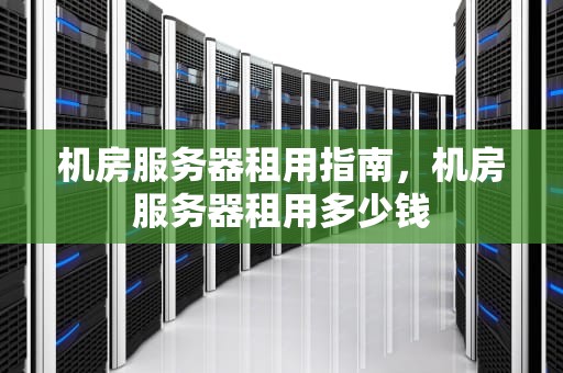 机房服务器租用指南，机房服务器租用多少钱