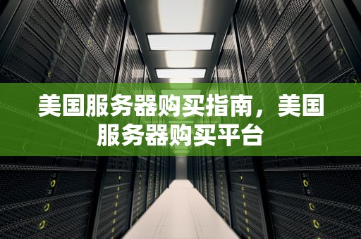 美国服务器购买指南，美国服务器购买平台