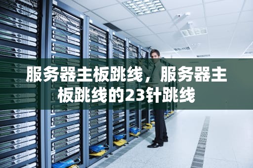 服务器主板跳线，服务器主板跳线的23针跳线