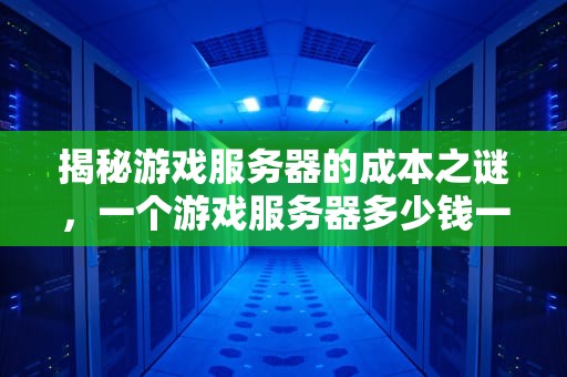 揭秘游戏服务器的成本之谜，一个游戏服务器多少钱一台
