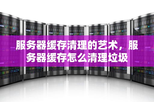 服务器缓存清理的艺术，服务器缓存怎么清理垃圾