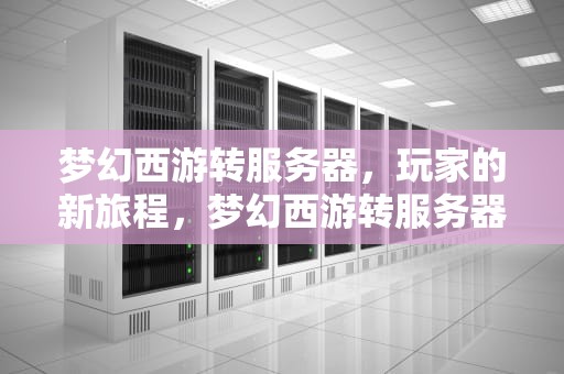 梦幻西游转服务器，玩家的新旅程，梦幻西游转服务器需要多少钱