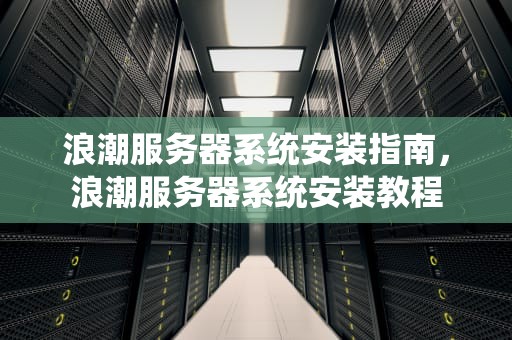 浪潮服务器系统安装指南，浪潮服务器系统安装教程