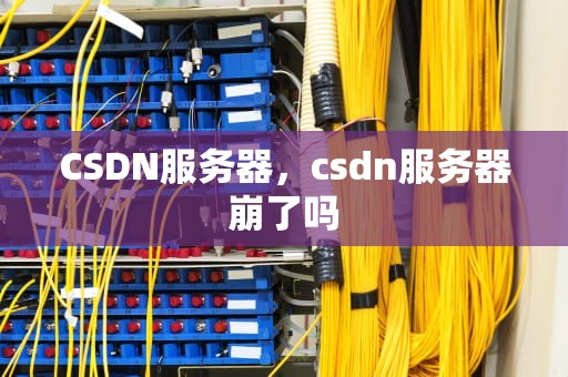 CSDN服务器，csdn服务器崩了吗