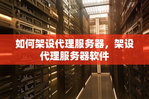 如何架设代理服务器，架设代理服务器软件