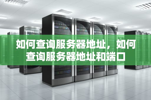 如何查询服务器地址，如何查询服务器地址和端口