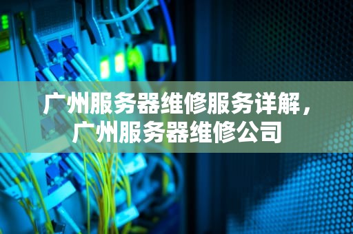 广州服务器维修服务详解，广州服务器维修公司