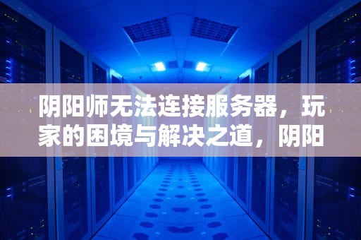 阴阳师无法连接服务器，玩家的困境与解决之道，阴阳师无法连接服务器但有网