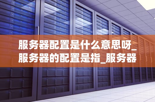 服务器配置是什么意思呀_服务器的配置是指_服务器配置的全面解析