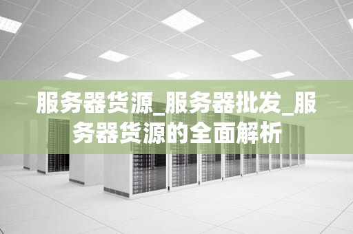 服务器货源_服务器批发_服务器货源的全面解析