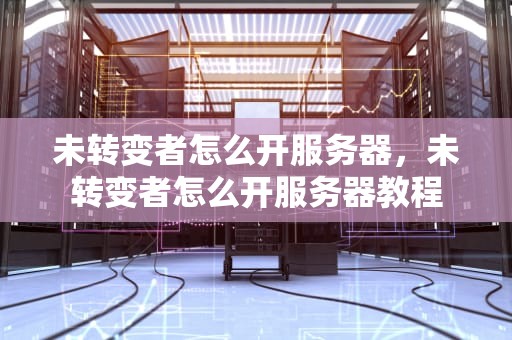 未转变者怎么开服务器，未转变者怎么开服务器教程