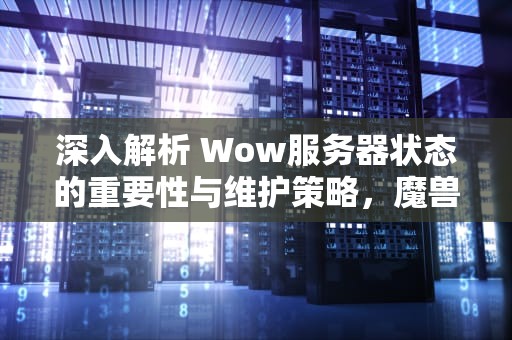 深入解析 Wow服务器状态的重要性与维护策略，魔兽世界显示已从服务器断开