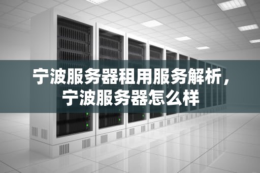 宁波服务器租用服务解析，宁波服务器怎么样