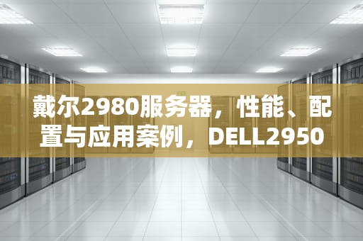 戴尔2980服务器，性能、配置与应用案例，DELL2950服务器