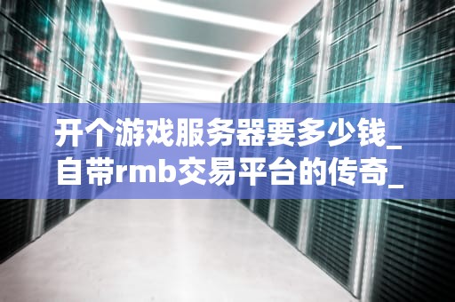 开个游戏服务器要多少钱_自带rmb交易平台的传奇_开设游戏服务器的成本分析