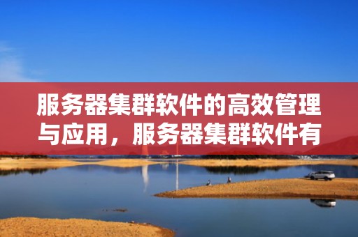 服务器集群软件的高效管理与应用，服务器集群软件有哪些