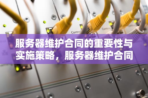 服务器维护合同的重要性与实施策略，服务器维护合同需要缴纳印花税吗