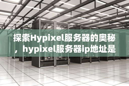 探索Hypixel服务器的奥秘，hypixel服务器ip地址是什么