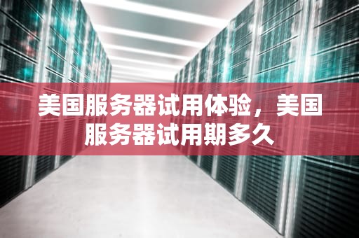 美国服务器试用体验，美国服务器试用期多久