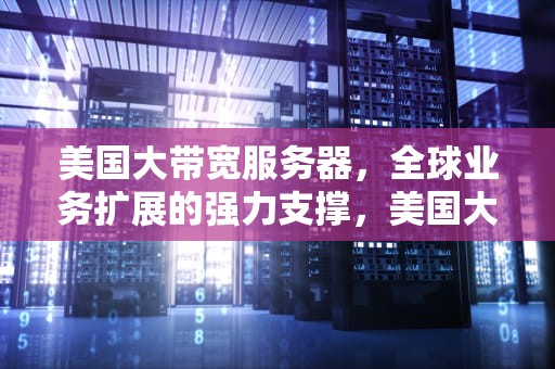 美国大带宽服务器，全球业务扩展的强力支撑，美国大带宽服务器租用