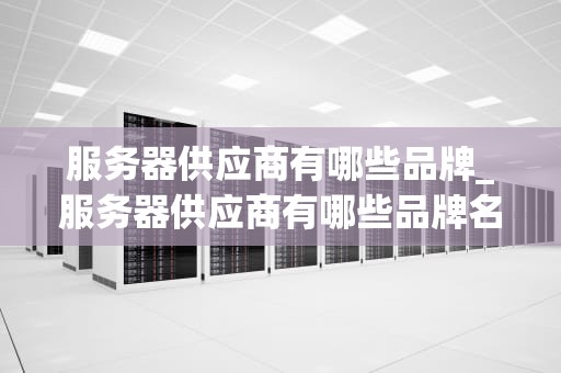服务器供应商有哪些品牌_服务器供应商有哪些品牌名称_服务器供应商品牌一览