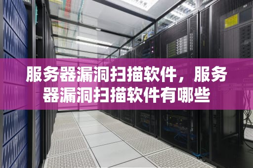 服务器漏洞扫描软件，服务器漏洞扫描软件有哪些
