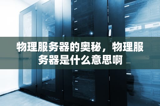 物理服务器的奥秘，物理服务器是什么意思啊