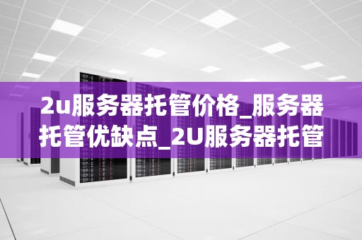 2u服务器托管价格_服务器托管优缺点_2U服务器托管价格的全面解析
