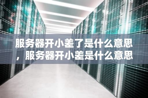 服务器开小差了是什么意思，服务器开小差是什么意思?