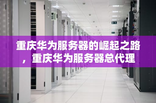 重庆华为服务器的崛起之路，重庆华为服务器总代理
