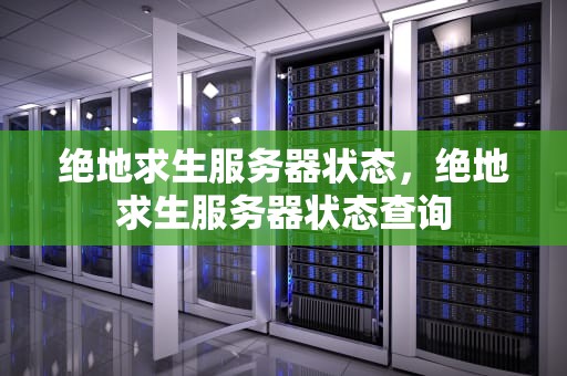 绝地求生服务器状态，绝地求生服务器状态查询