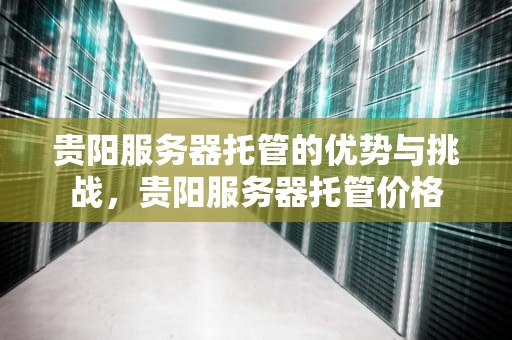 贵阳服务器托管的优势与挑战，贵阳服务器托管价格